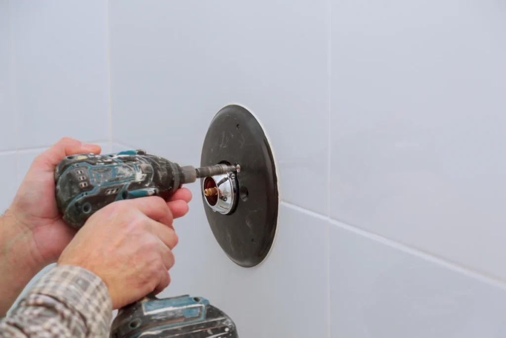 removing the shower handle of a shower that won't turn off