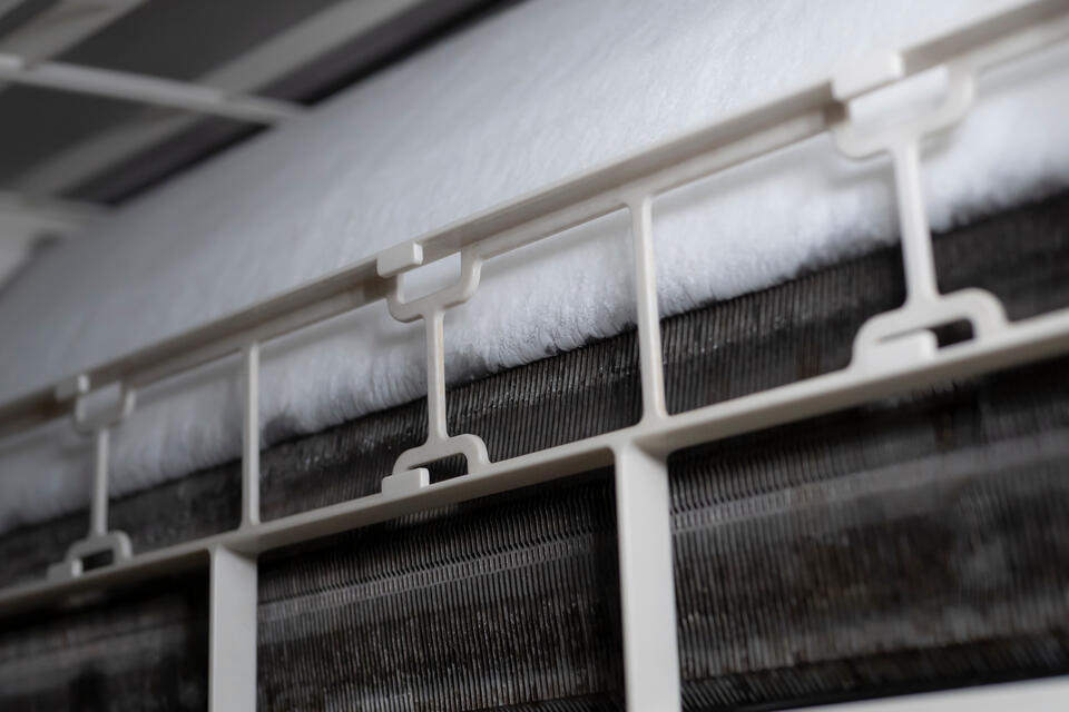 refrigerant leak-ice build up on AC unit coils