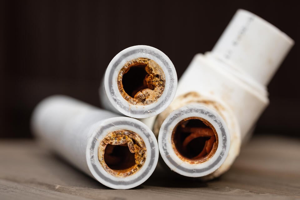 pipes making noise when water is turned on-house pipes with sediment buildup causing water pressure issues