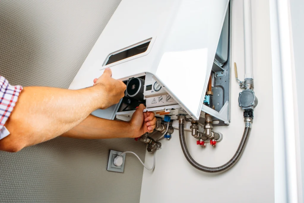 checking water heater