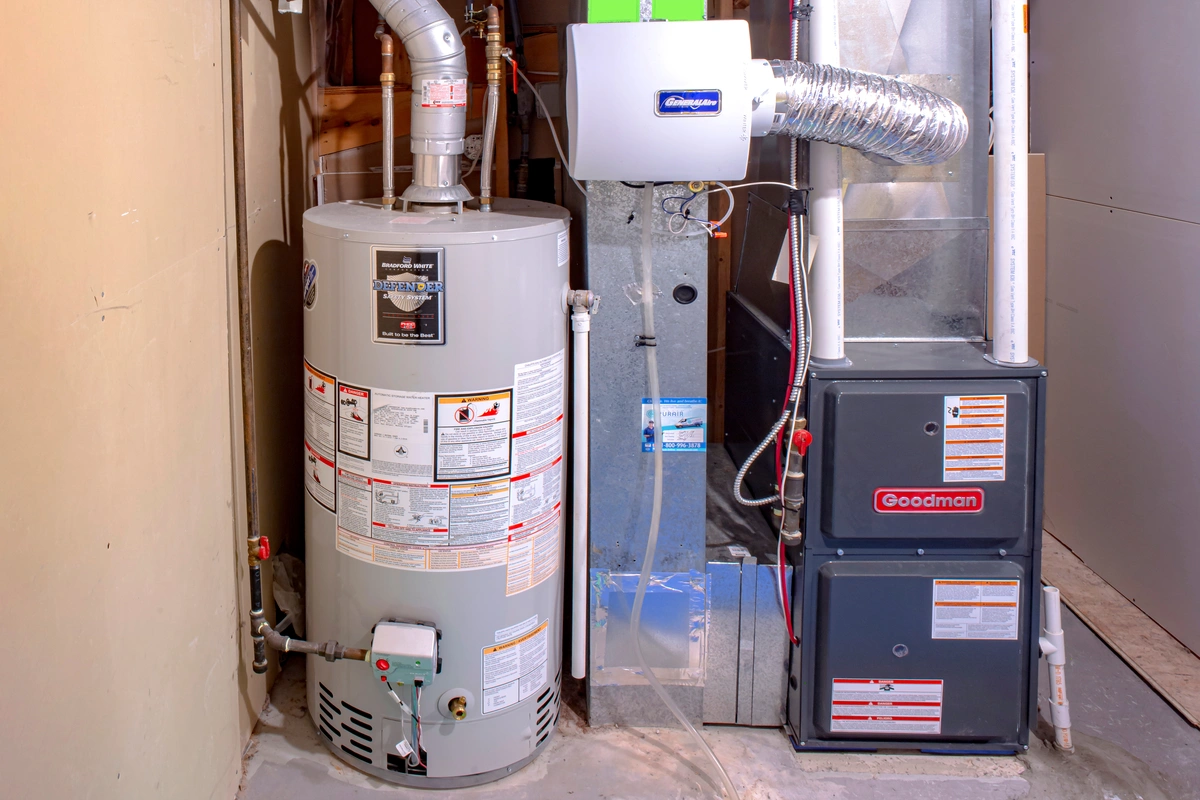 gas furnace room