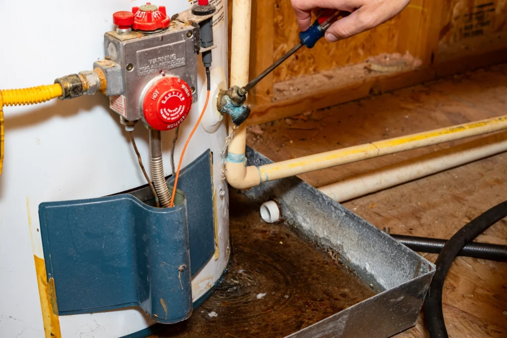 valve heater leaking